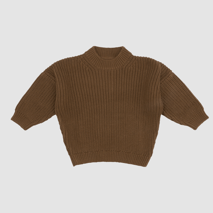 Chunky Knit Sweater |Toffee - CanoayrasKidwild