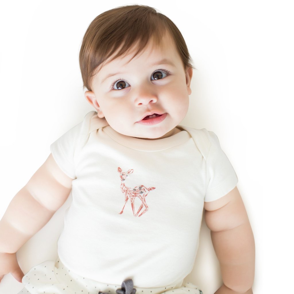 Finn and Emma Fawn Lap Bodysuit - CanoayrasFinn and Emma